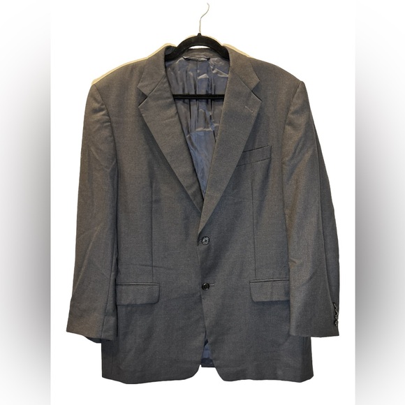 Hickey Freeman Loro Piana Super 120s Two Button Wool Suit Jacket Men’s Size 42L - Picture 1 of 7